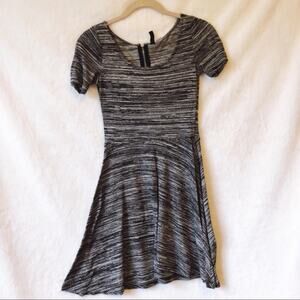 H&M Heather Grey Skater Mini Dress